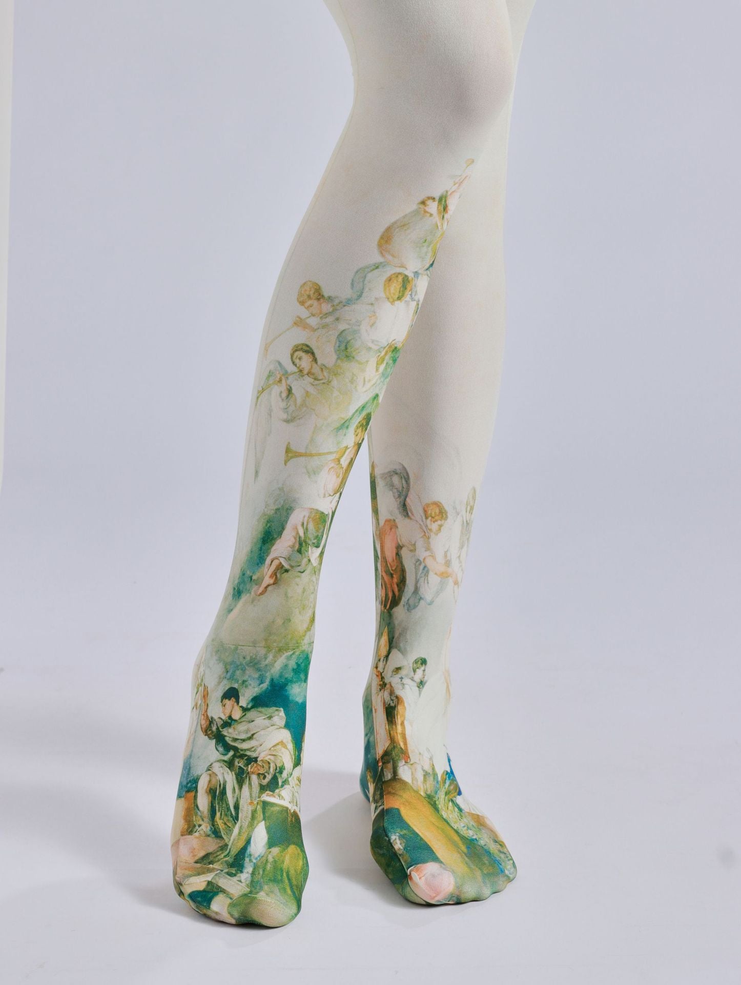 Rococo Tights French 18th-Century Painting with high elasticity and compression,shaping fit and ideal for weddings, parties, ethnic outfits, and street fashion