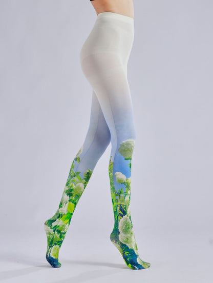 English Garden Hydrangea Tights-Grainvity