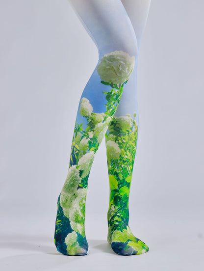 English Garden Hydrangea Tights-Grainvity