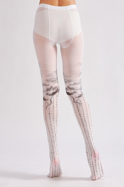 Chinese Style Painting Tights-Grainvity