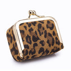 Leopard print ring jewelry bag