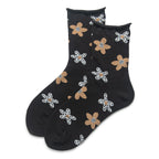Vintage Floral Socks black