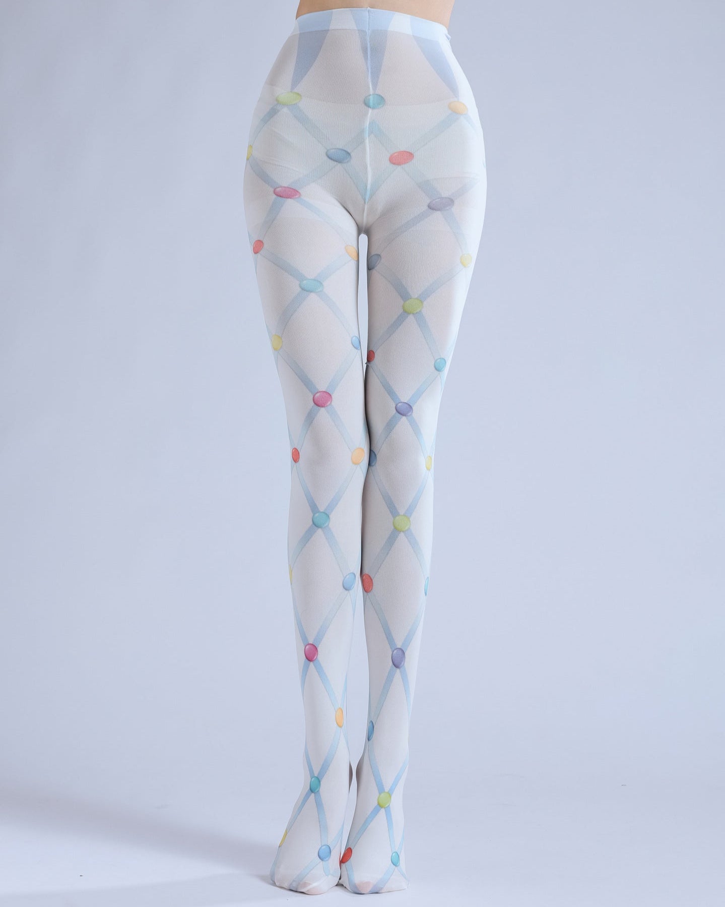 Colorful Tights Bead Stocking with high elasticity and shaping fit, suitable for events, cosplay, street style, and gifting girls at Christmas