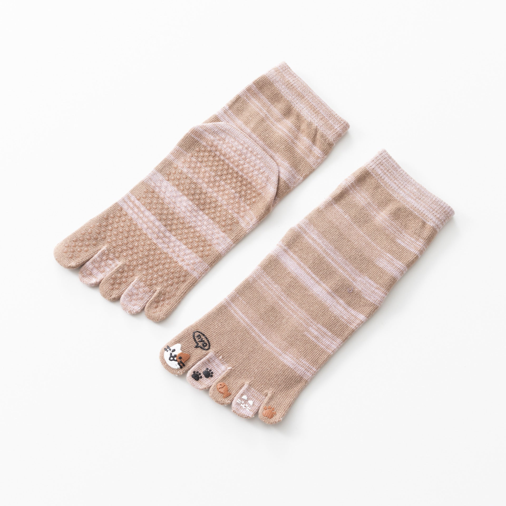 Kitty Yoga Toe Socks