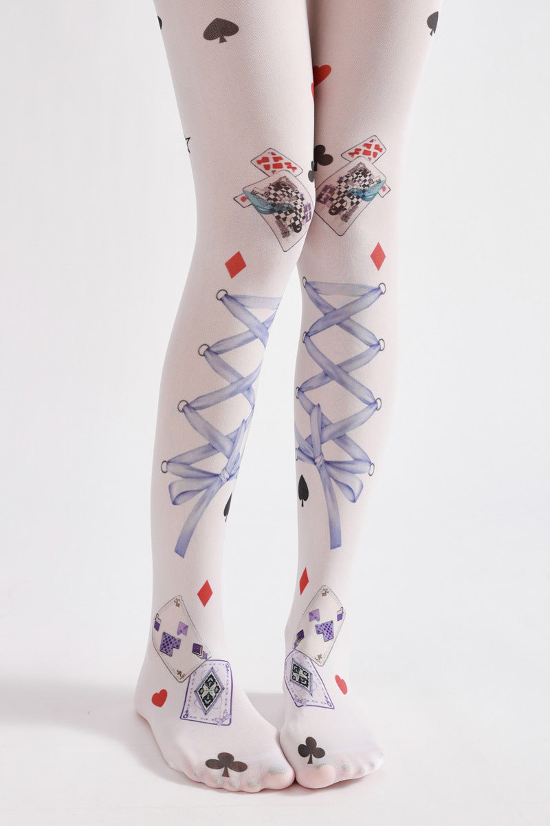 Poker Strap Tights Funky-Grainvity