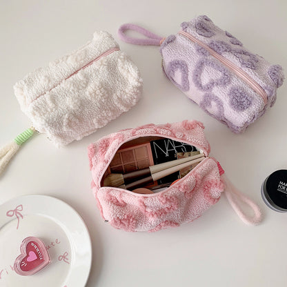 Fuzzy Makeup Bag