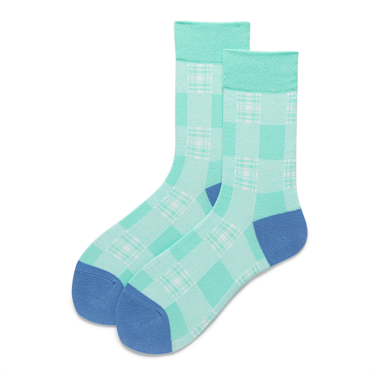 Plaid Crew Socks