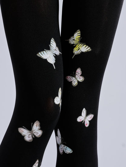 Butterfly Black Tights-Grainvity