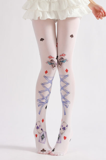 Poker Strap Tights Funky-Grainvity