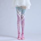 Lolita Bow Tie Tights with high elasticity and shaping fit, suitable for events, cosplay, street style, and gifting girls at Christmas