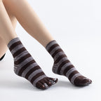 Kitty Yoga Toe Socks