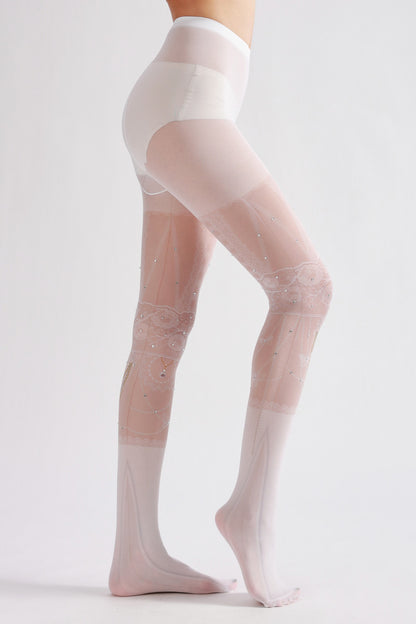 Diamond Shining Pink Tights-Grainvity