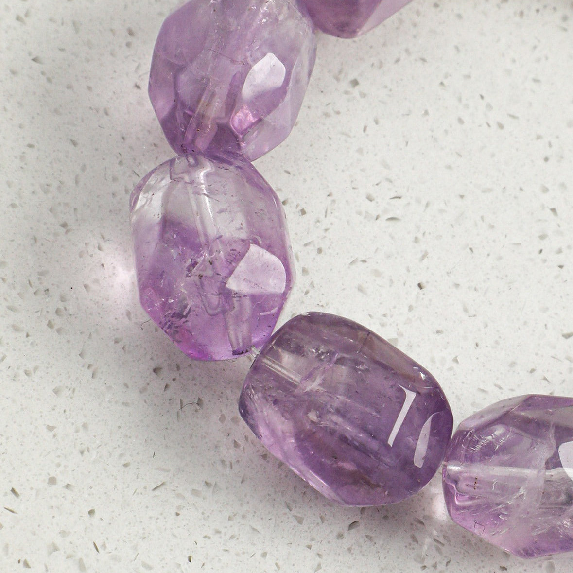 Oval Amethyst Pearl Bracelet