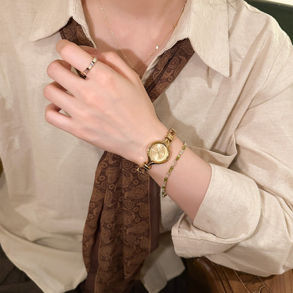 Pastel Mosaic Mother of Pearl Gold Women's Watch