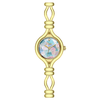 Pastel Mosaic Mother of Pearl Gold Women's Watch
