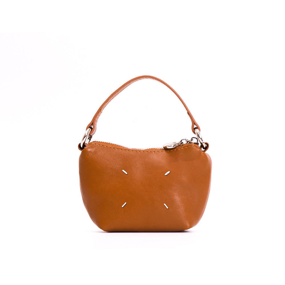 Pea Pod Leather Crossbody Bag – Cute Cowhide Mini Shoulder Bag
