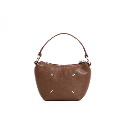 Pea Pod Leather Crossbody Bag – Cute Cowhide Mini Shoulder Bag