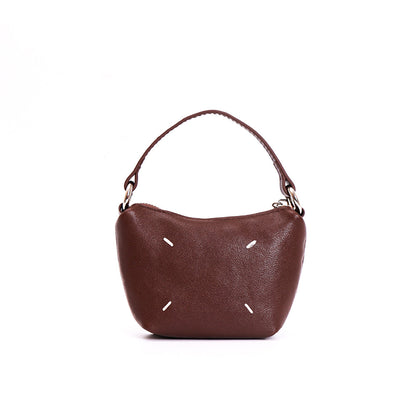 Pea Pod Leather Crossbody Bag – Cute Cowhide Mini Shoulder Bag