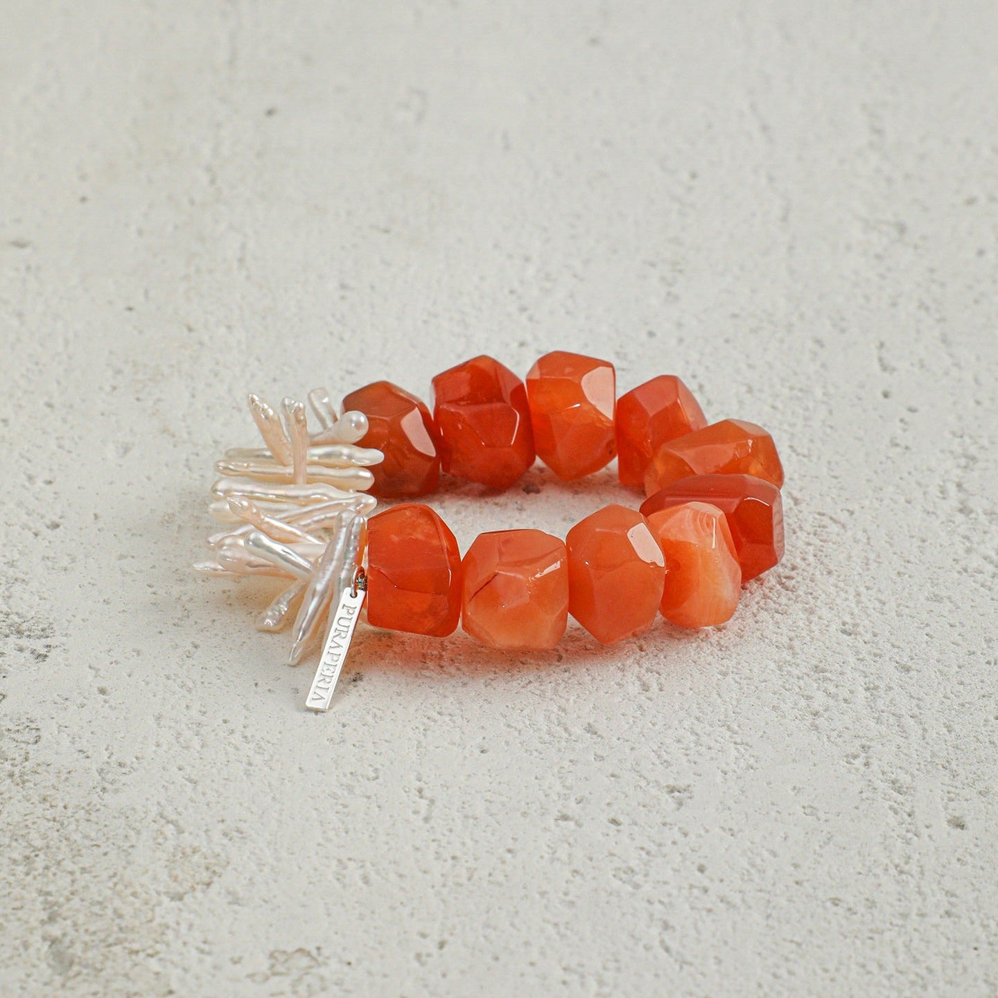 Persian Red Agate Baroque Bracelet