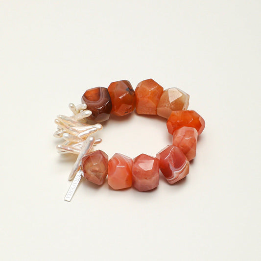Persian Red Agate Baroque Bracelet