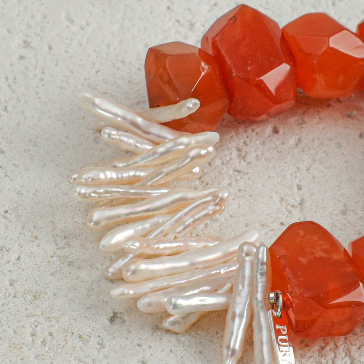 Persian Red Agate Baroque Bracelet