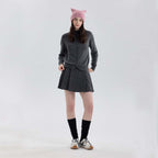 Pink Women Raccoon Hat Cute woolen for warm in winter