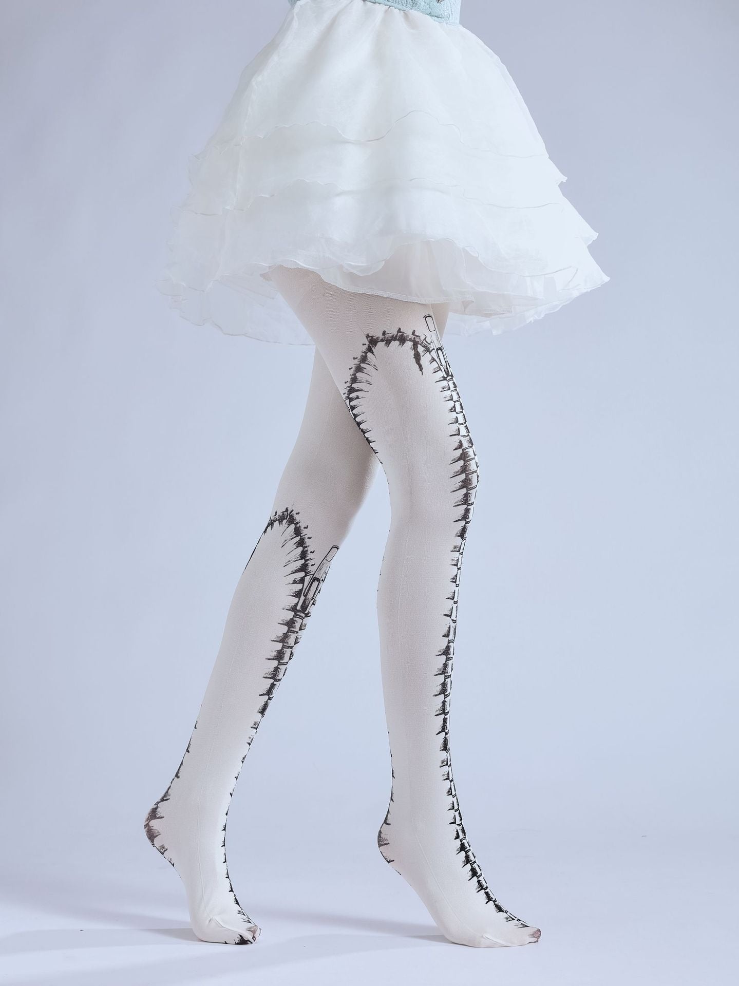 Punk Gothic Tights with high elasticity, perfect for parties, cosplay, events, and street fashion