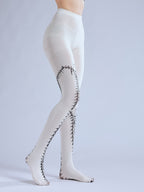 Punk Gothic Tights with high elasticity, perfect for parties, cosplay, events, and street fashion