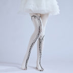 Punk Gothic Tights with high elasticity, perfect for parties, cosplay, events, and street fashion