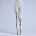 Punk Gothic Tights with high elasticity, perfect for parties, cosplay, events, and street fashion