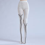 Punk Gothic Tights with high elasticity, perfect for parties, cosplay, events, and street fashion