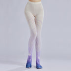 Purple Grident Tights Lolita Women's Fancy Dress Costume Accessories, Perfect for Parties, Office, Street Fashion, and Daily Wear