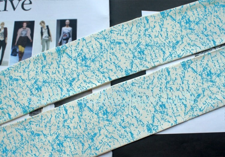 Random Line Crack Print Tights