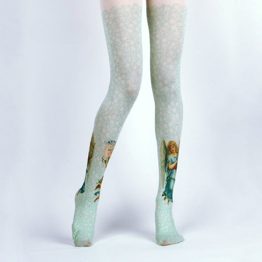 Retro Angel Tights with high elasticity and compression,shaping fit and ideal for weddings, parties, ethnic outfits, and street fashion