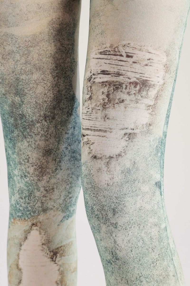 Vintage Ripped Jeans Print Tights with high elasticity and compression,shaping fit and ideal for weddings, parties, ethnic outfits, and street fashion