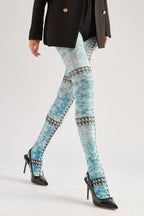 Rivet Pattern Fashion Women Tights Women's Fancy Dress Costume Accessories, Perfect for Parties, Office, Street Fashion, and Daily Wear