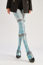 Rivet Pattern Fashion Women Tights Women's Fancy Dress Costume Accessories, Perfect for Parties, Office, Street Fashion, and Daily Wear