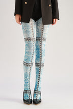 Rivet Pattern Fashion Women Tights Women's Fancy Dress Costume Accessories, Perfect for Parties, Office, Street Fashion, and Daily Wear