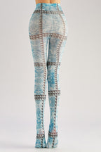 Rivet Pattern Fashion Women Tights Women's Fancy Dress Costume Accessories, Perfect for Parties, Office, Street Fashion, and Daily Wear