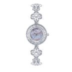 Silver Crystal Bracelet Watch for Women