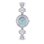 Silver Crystal Bracelet Watch for Women