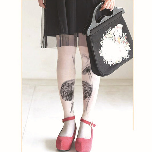 Sketch Mushroom Tights