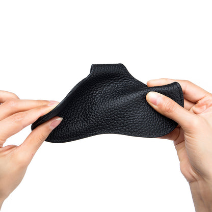 Slim Leather Glasses Case – Lychee Pattern Sunglasses Storage Bag
