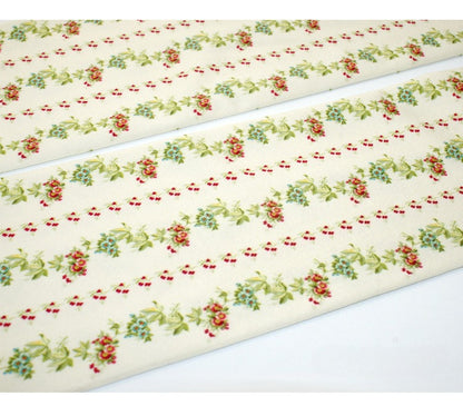 Flower Stripes Opaque Tights