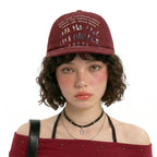 Unisex Retro Letter Baseball Cap