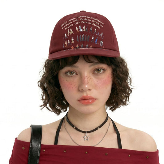 Unisex Retro Letter Baseball Cap