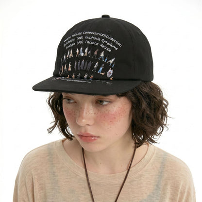 Unisex Retro Letter Baseball Cap