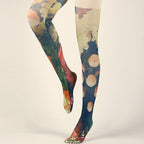 Victorian Oil Painting Tights with high elasticity and compression,shaping fit and ideal for weddings, parties, ethnic outfits, and street fashion