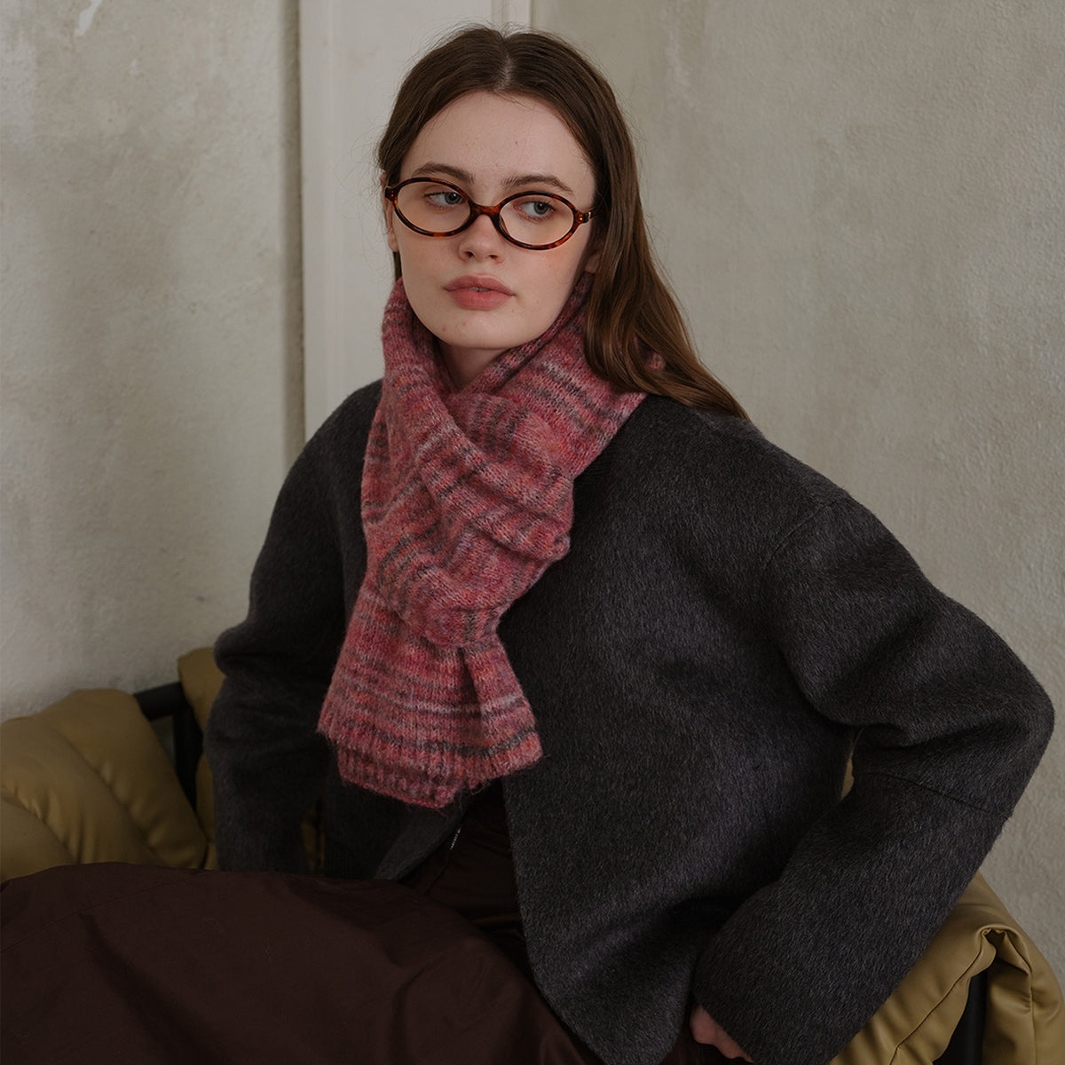 Vintage Style Women Wool Scarf-Grainvity
