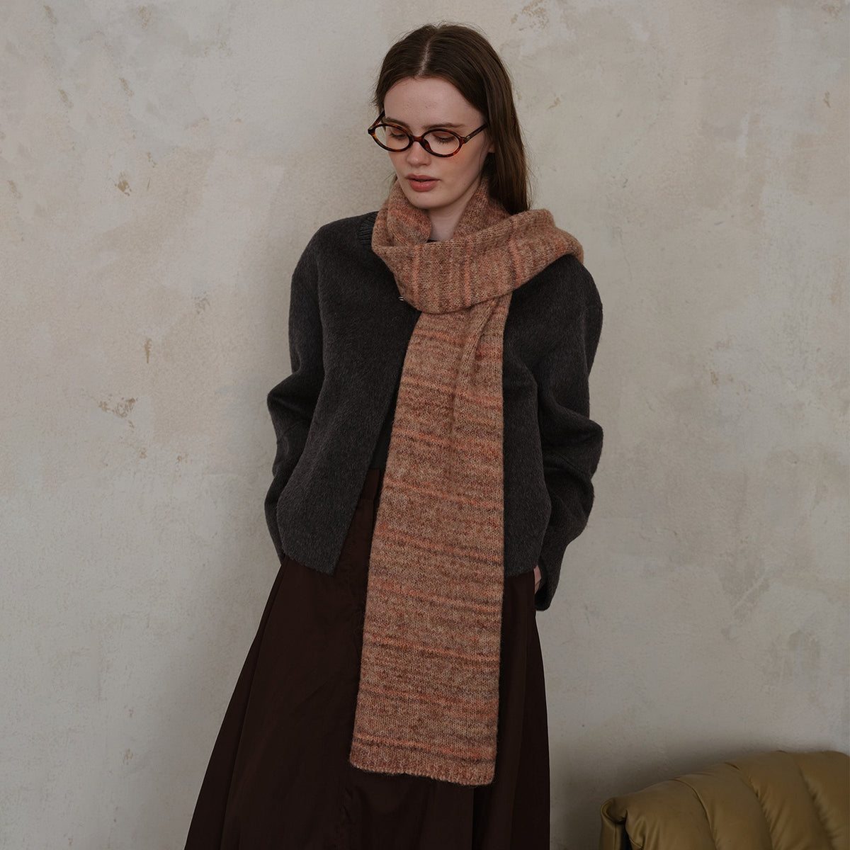 Vintage Style Women Wool Scarf-Grainvity